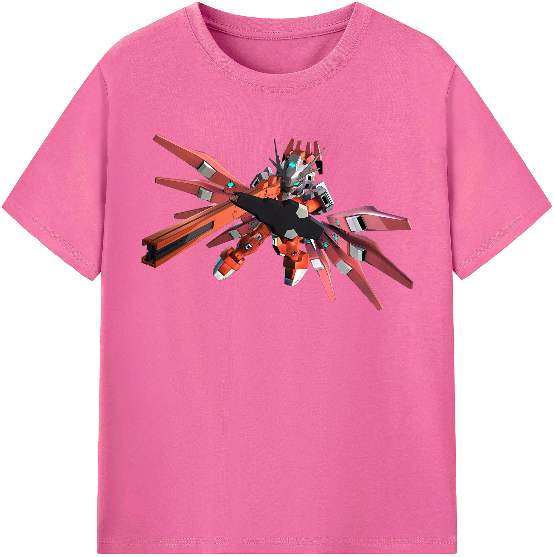 （画像用） 機動戦士ガンダム Mobile Suit Gundam レディースカジュアルプリントTシャツ（綿100％）